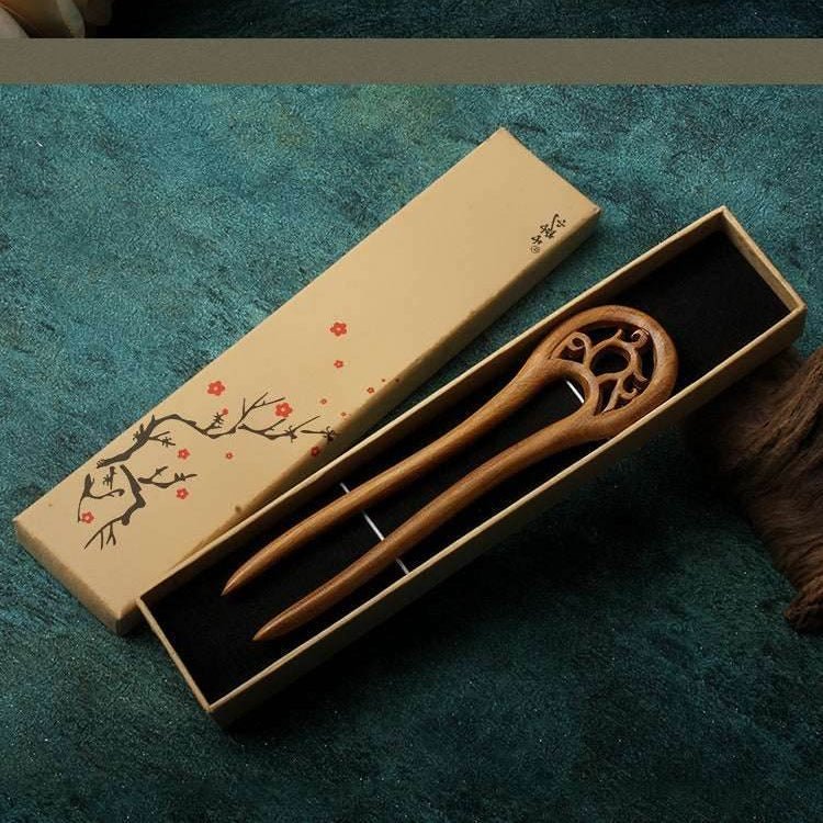 Chinese Vintage Minimalist Hairpin: Creative Premium Bun Gift for Girlfriends - STAR8S