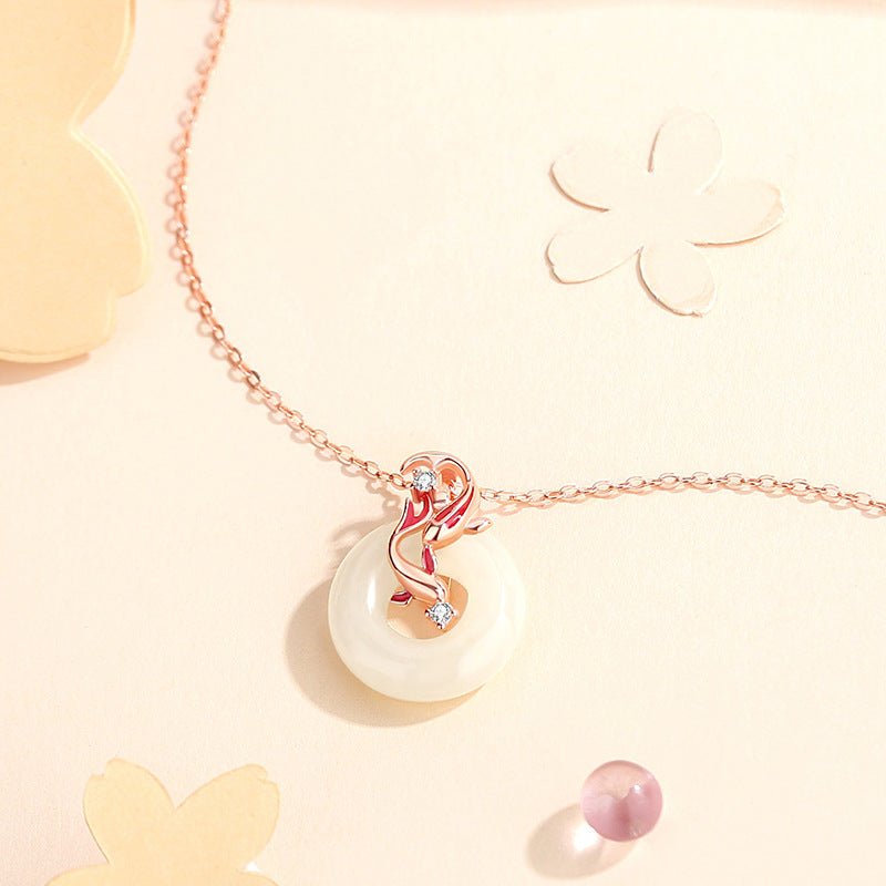 Chinese Women's Jade Necklace – Hetian, Koi & Jade Donut | STAR8S