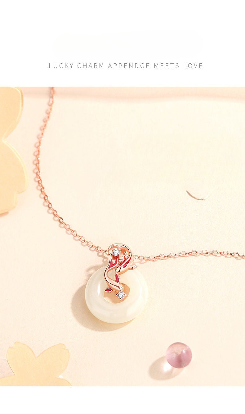 Chinese Women's Jade Necklace – Hetian, Koi & Jade Donut | STAR8S