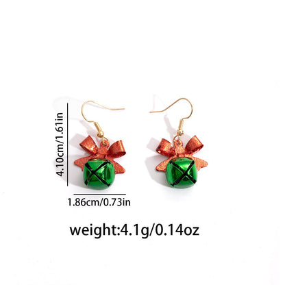 Christmas Bell & Bow Earrings – Festive Holiday Jewelry for Women | Cute and Creative Holiday Accessory - STAR8S
