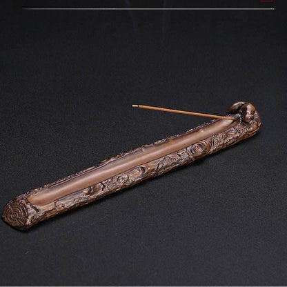 Creative Ceramic Incense Holder with Lotus Leaf - Retro - style Home Decor - STAR8S