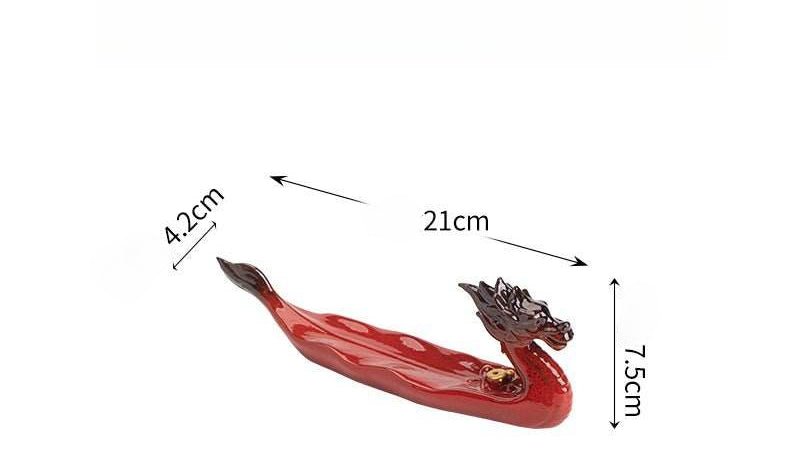 Creative Dragon Boat - themed Ceramic Incense Holder - Home and Tea Decor - STAR8S