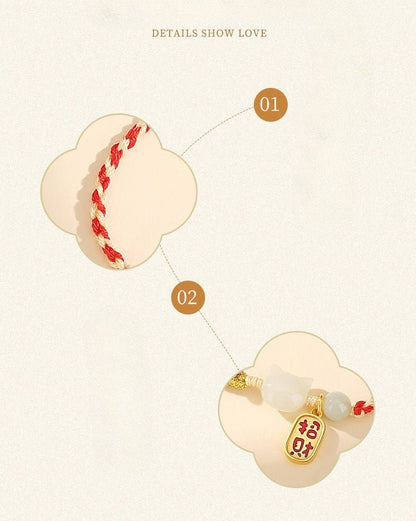 Cultural Cat Jade Bracelets: Hetian Jade 925 Silver Fu | STAR8S - STAR8S