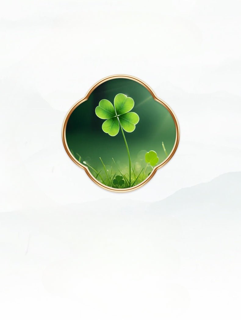 Cultural Gold Plated Jade Bracelet: Hetian Lucky Clover Gift for Her | STAR8S