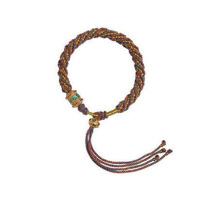 Cultural Tibetan Knot Bracelet: Five - color Corn Enamel | STAR8S