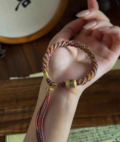 Cultural Tibetan Knot Bracelet: Five - color Corn Enamel | STAR8S - STAR8S