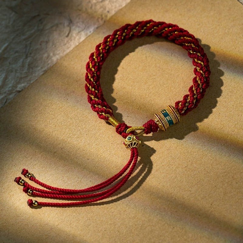 Cultural Tibetan Knot Bracelet: Five - color Corn Enamel | STAR8S