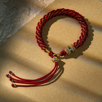 Cultural Tibetan Knot Bracelet: Five - color Corn Enamel | STAR8S