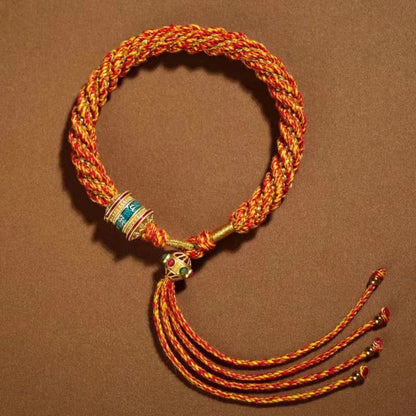 Cultural Tibetan Knot Bracelet: Five - color Corn Enamel | STAR8S