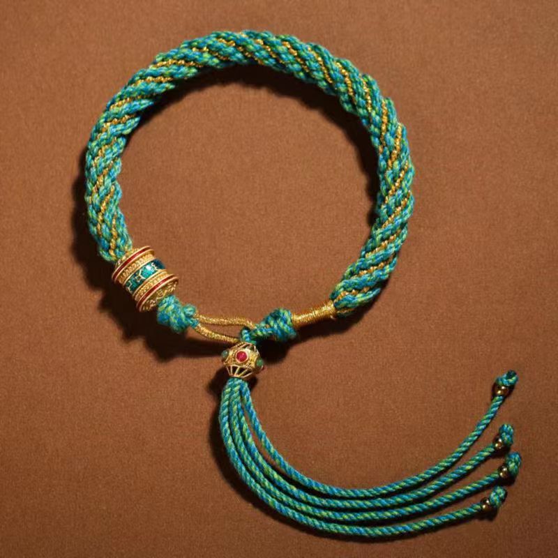 Cultural Tibetan Knot Bracelet: Five - color Corn Enamel | STAR8S