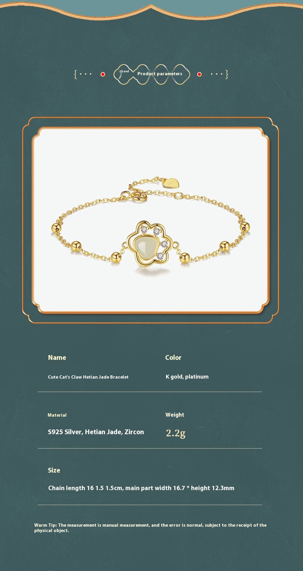 cute & elegant jade stone bracelet: hetian cat claw 925 silver | star8s