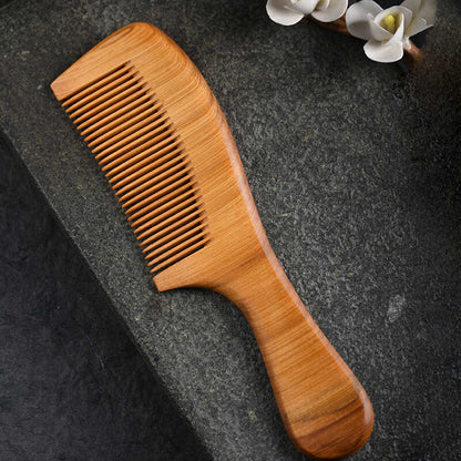 Cypress Wooden Comb – Anti - Static Scalp Massage Comb, Head & Meridian Care Gift, Hair Care Wooden Comb - STAR8S
