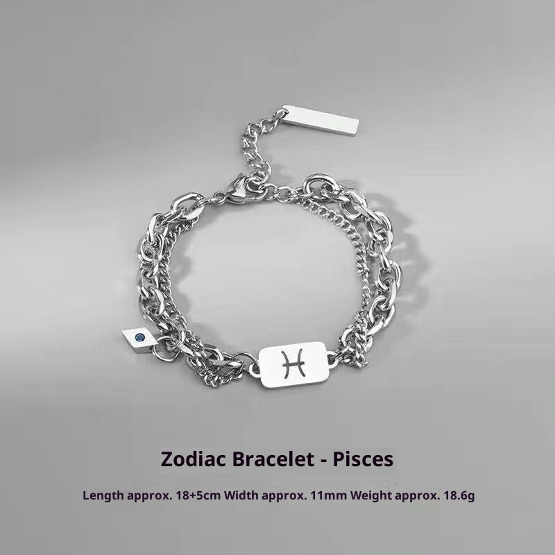 Zodiac Signs Bracelet - Luxury Titanium Steel Bracelet for Men & Women, Unique & Stylish Accessories - STAR8S