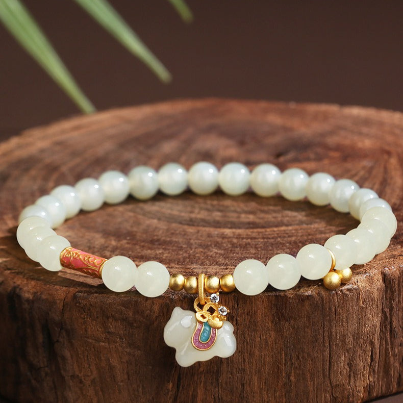 Chinese Zodiac Horse Jade Bracelet –  S925 Silver Dreamy for Women - STAR8S