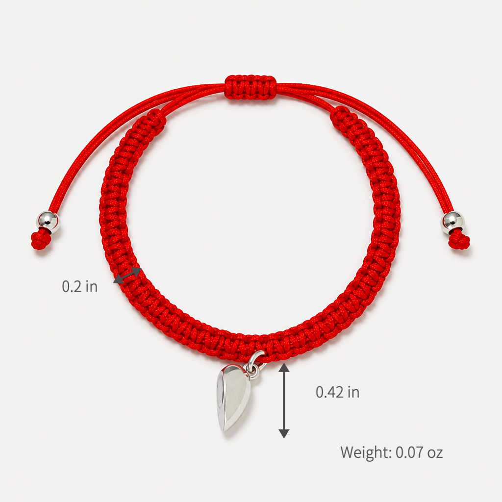 eternal connection magnetic heart bracelets - hand-woven red string of fate matching jewelry for couples and best friends - adjustable fit symbolizing unity