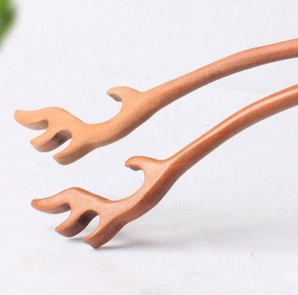 DIY Peach Wood Hairpin Kit: Make a Love - token for Her with Your Hands - STAR8S