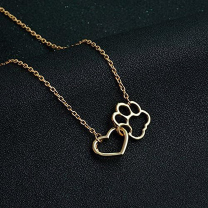 Double Heart Zircon Necklace - Simple & Elegant Copper Pendant for Women - STAR8S