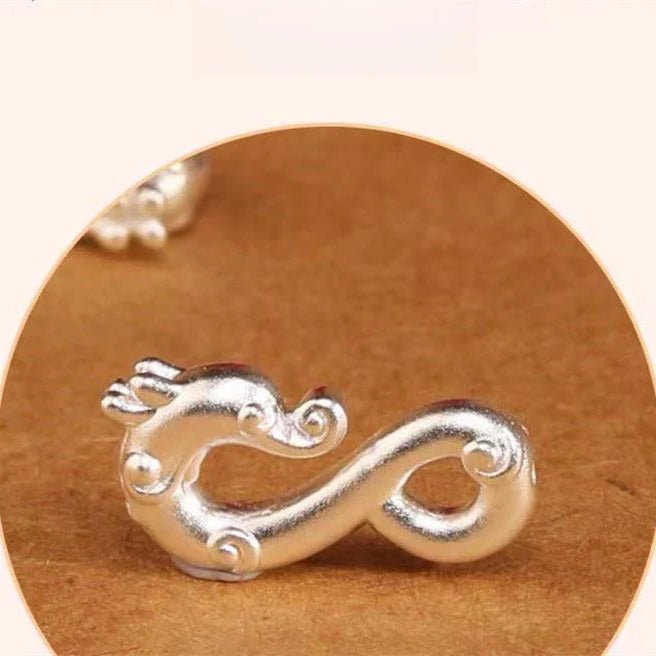 dragon red string bracelet for women – handmade pure silver dragon charm bracelet elegant - star8s