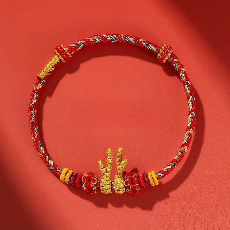 Dragon Year Red String Bracelet - Dragon Charm Red Bracelet for Women – Perfect Lunar New Year Gift, Adjustable & Handmade - STAR8S