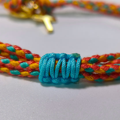Handmade Woven Cord Bracelet for Women Men Cross Pendant Oval Virgin Mary Miraculous Medal Adjustable Religious Protection Blessing Cotton Jewelry Gift for Her