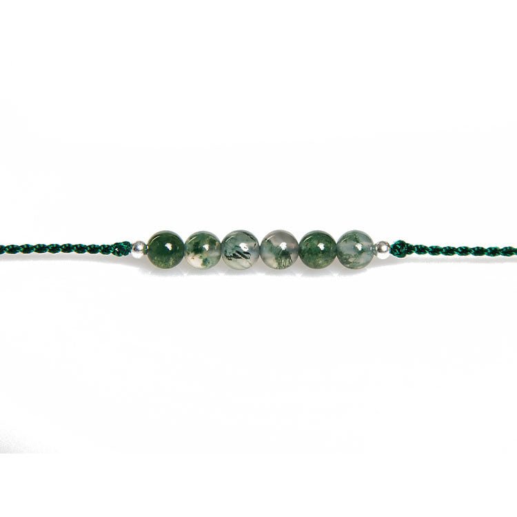 elegant green agate bracelet for women - handcrafted 925 sterling silver bracelet, simple & chic jewelry for summer 🌿✨ - star8s