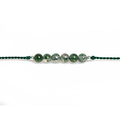 Elegant Green Agate Bracelet for Women - Handcrafted 925 Sterling Silver Bracelet, Simple & Chic Jewelry for Summer 🌿✨ - STAR8S