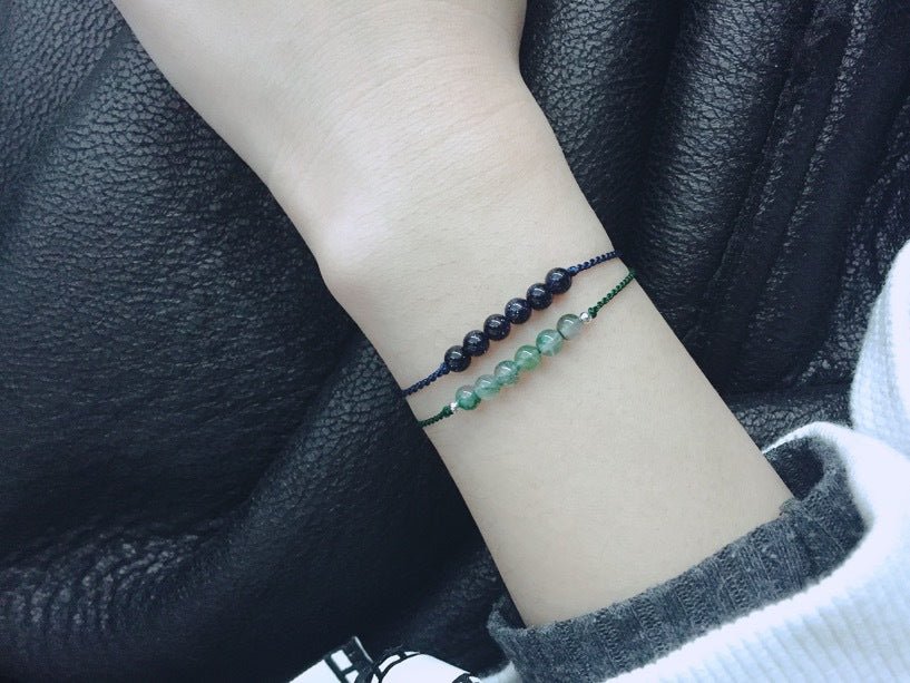 Elegant Green Agate Bracelet for Women - Handcrafted 925 Sterling Silver Bracelet, Simple & Chic Jewelry for Summer 🌿✨ - STAR8S