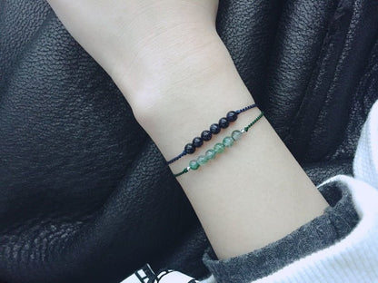 Elegant Green Agate Bracelet for Women - Handcrafted 925 Sterling Silver Bracelet, Simple & Chic Jewelry for Summer 🌿✨ - STAR8S
