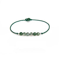 Elegant Green Agate Bracelet for Women - Handcrafted 925 Sterling Silver Bracelet, Simple & Chic Jewelry for Summer 🌿✨ - STAR8S