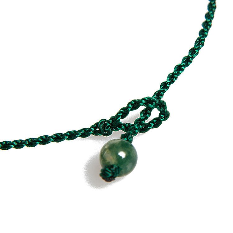 Elegant Green Agate Bracelet for Women - Handcrafted 925 Sterling Silver Bracelet, Simple & Chic Jewelry for Summer 🌿✨ - STAR8S
