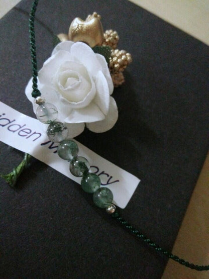 Elegant Green Agate Bracelet for Women - Handcrafted 925 Sterling Silver Bracelet, Simple & Chic Jewelry for Summer 🌿✨ - STAR8S