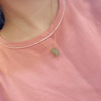 Elegant Hetian Jade Interlocking Rings Necklace – Timeless Beauty - STAR8S