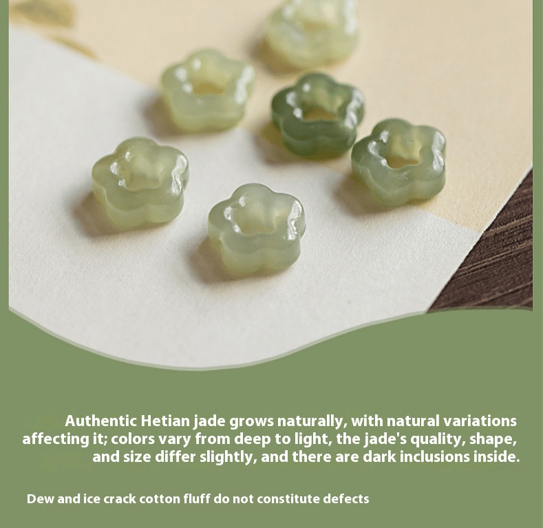 elegant hetian jade plum blossom necklace – handmade vintage pendant for women - star8s