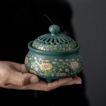 Elegant Rattan Flower Incense Burner – Exquisite Design, Ideal for Aromatherapy - STAR8S
