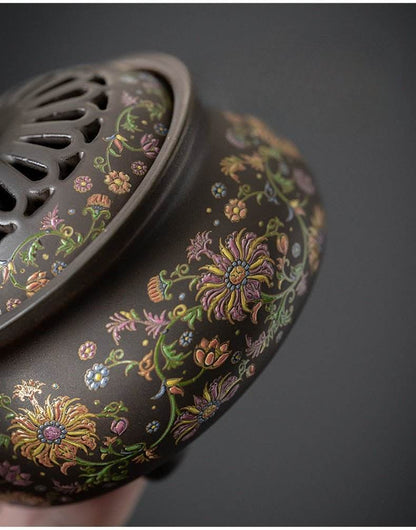 Elegant Rattan Flower Incense Burner – Exquisite Design, Ideal for Aromatherapy - STAR8S