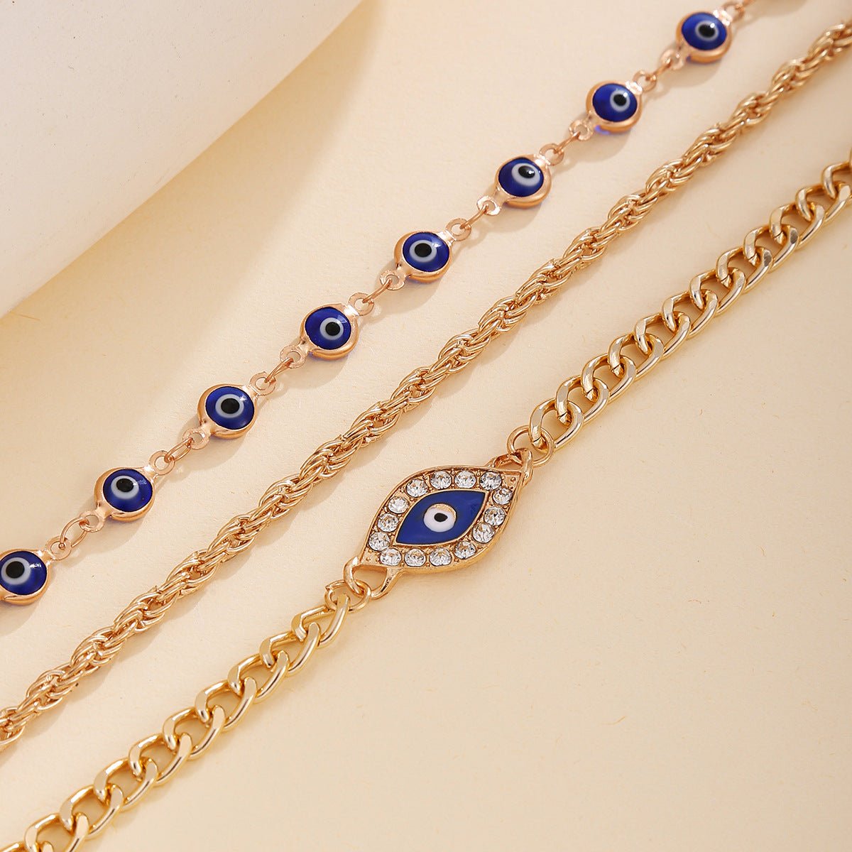 evil eyes necklace for women | trendy gold layered choker | protection & style - star8s