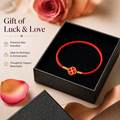 3mm Four Leaf Clover Wire Rope Bracelet Stainless Steel Enamel Lucky Charm Bangle Waterproof Braided Cord Jewelry Gift for Women