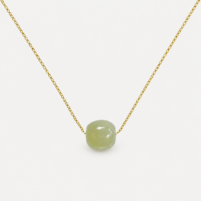 Natürliche Hetian-Jade-Halskette
