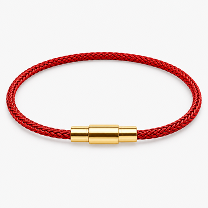 Waterproof Red String Lucky Bracelet | Zodiac Year Protection - Minimalist Braided Steel Wire Core, Premium Stainless Steel Clasp, Ultra-lightweight, Colorfast 2mm