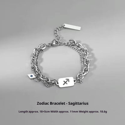 Zodiac Signs Bracelet - Luxury Titanium Steel Bracelet for Men & Women, Unique & Stylish Accessories - STAR8S