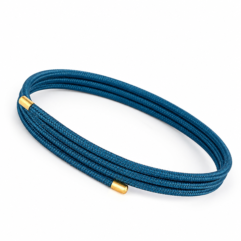 red string magnetic wrap bracelet for women & men, 20-inch waterproof braided cord with gold magnetic clasp, lucky protection jewelry, couple matching bracelet, diy charm cord