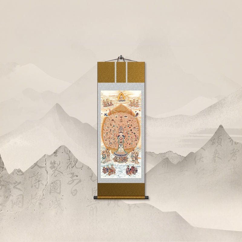 Famous Chinese Art Paintings: Thousand - Armed Guanyin Bodhisattva Scroll | STAR8S