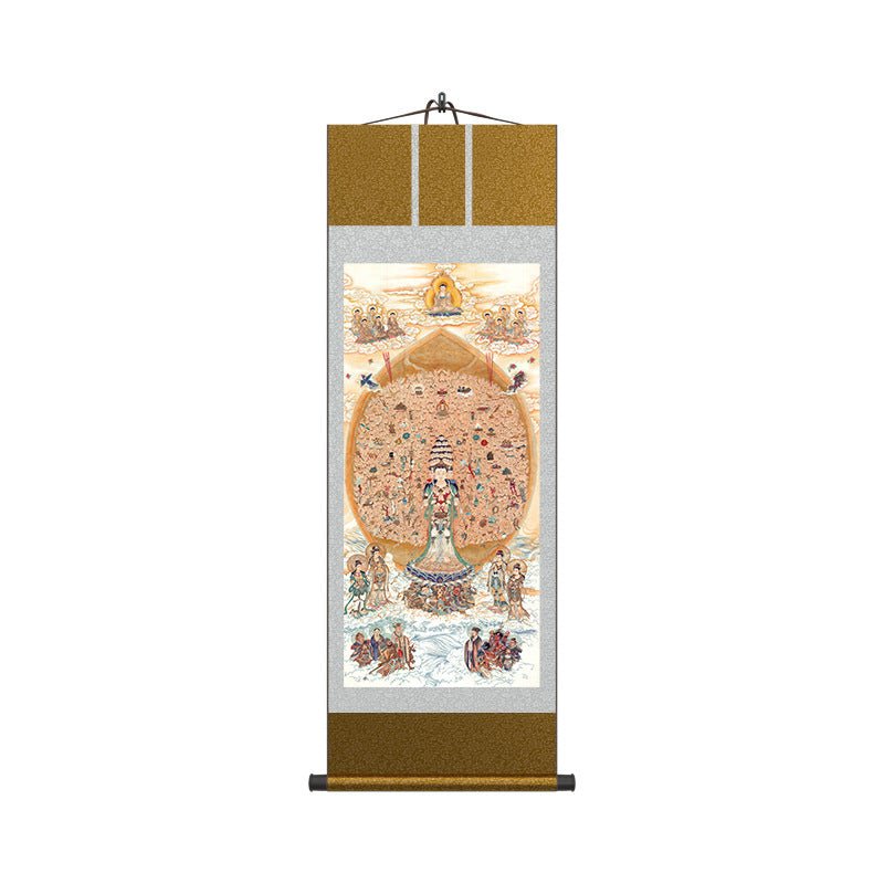 Famous Chinese Art Paintings: Thousand - Armed Guanyin Bodhisattva Scroll | STAR8S