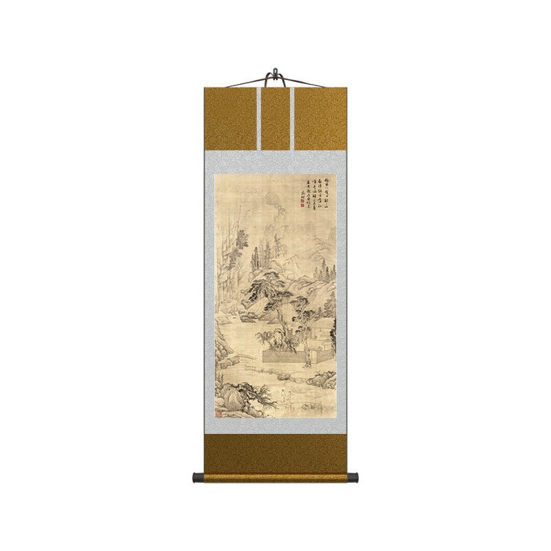 Famous Chinese Art Paintings: Wen Zhengming’s Guzheng & Friends Scroll HD print | STAR8S