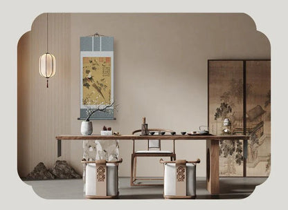 Famous Chinese Art Paintings: Zhao Ji’s Golden Pheasant Scroll HD print | STAR8S - STAR8S