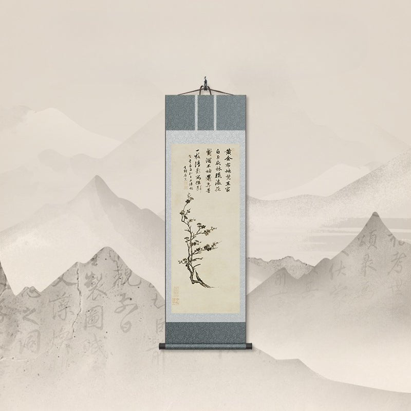 Famous Chinese Painting: Tang Yin’s Vigorous Plum Blossom Scroll HD print | STAR8S