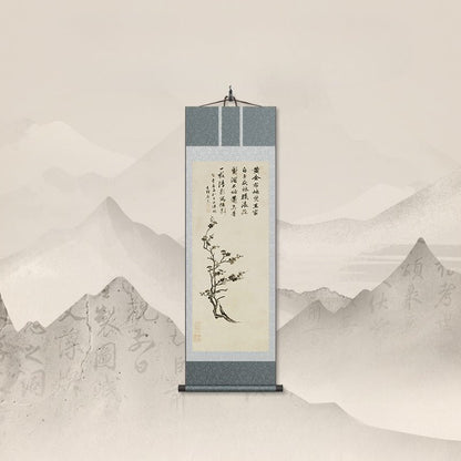 Famous Chinese Painting: Tang Yin’s Vigorous Plum Blossom Scroll HD print | STAR8S