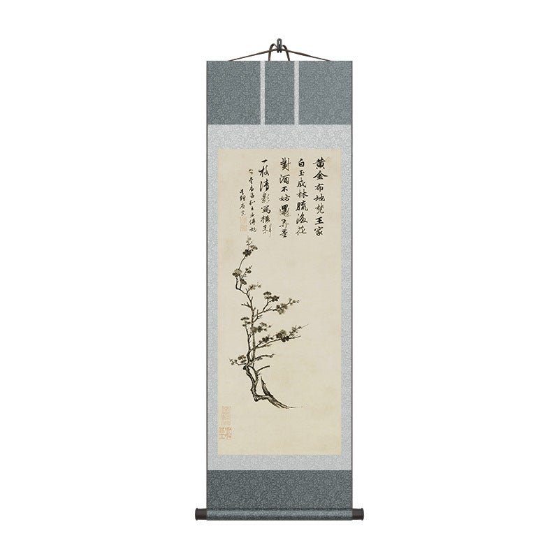 famous chinese painting: tang yin’s vigorous plum blossom scroll hd print | star8s