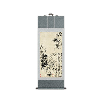 Famous Chinese Painting: Zheng Banqiao’s Bamboo & Rare Stone Scroll HD print | STAR8S