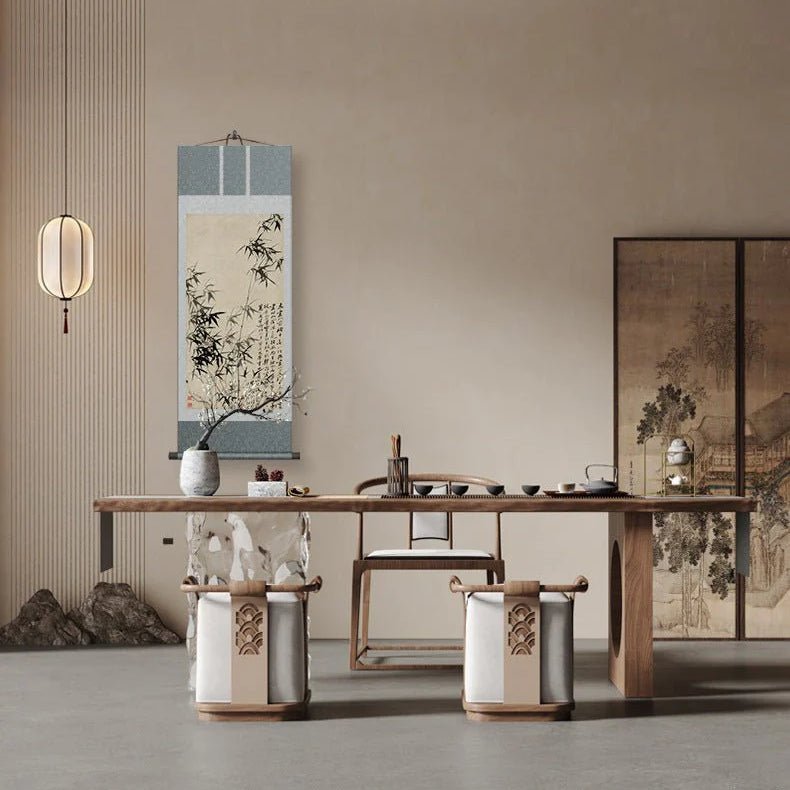Famous Chinese Painting: Zheng Banqiao’s Bamboo & Rare Stone Scroll HD print | STAR8S - STAR8S